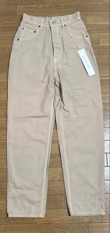 새상품 스터닝 데님 하이웨스트 팬츠