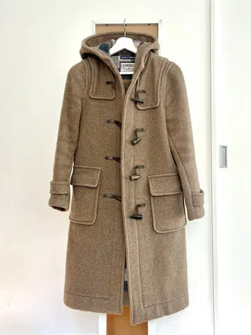 LONDON TRADITION 멜톤 더플 코트 브라운 베이지
