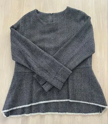 헤링본 패턴 긴팔 상의