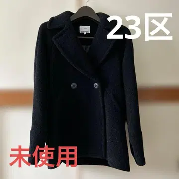 시착만 한 미사용 23구 울 코트 블랙 38 일본제
