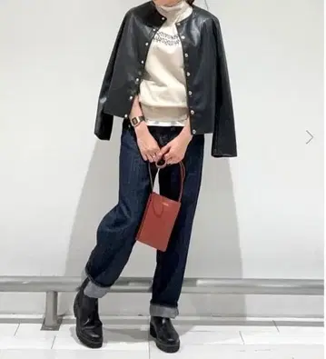 [ 미사용품 ] ROTHWELL(로스웰) 페이크 가죽 자켓