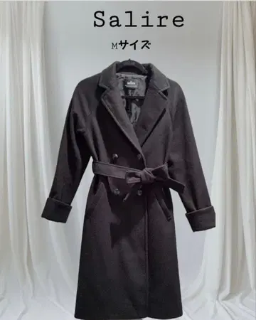 Salire 블랙 롱 코트 M 사이즈