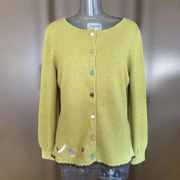 올리브 그린 긴팔 가디건