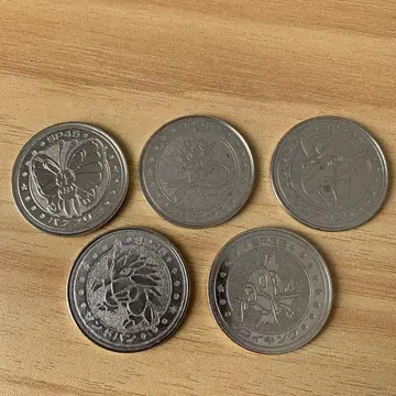 포켓몬 금속제 코인 5개 세트