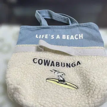 스누피 토트백 LIFE'S A BEACH