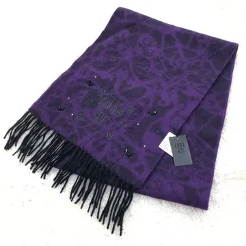 [미사용 택 포함] ANNA SUI 안나수이 큐빅 머플러 울