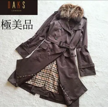 DAKS 브라운 트렌치코트