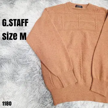 G STAFF 지스태프 캐시미어 니트 스웨터 브라운 1180