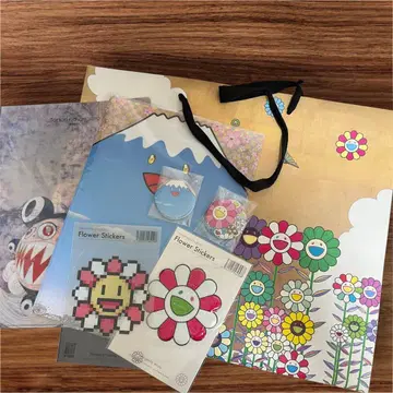 무라카미 다카시 컬러풀 꽃무늬 클리어 파일