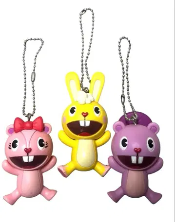 해피 트리 프렌즈 내장 키링 3세트 레어 새상품급