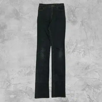 90s 빈티지 스트레이트 데님 블랙 일본제 면 95% 코튼