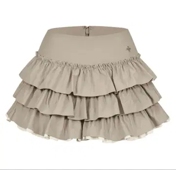 andwang Charm frill culotte mini skirt