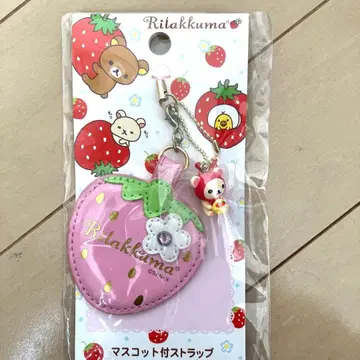 코리락쿠마 딸기 스트랩