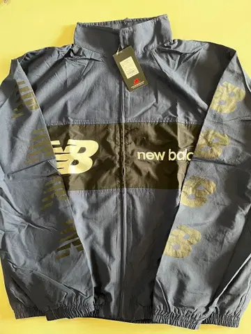 남성용 new balance 나일론 자켓 2XL 네이비/블랙