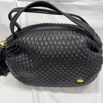 BALLY 블랙 가죽 핸드백