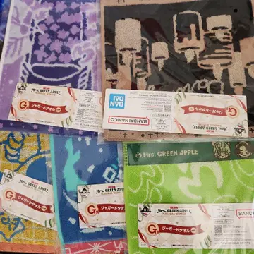 Mrs. GREEN APPLE 제일복권 자카드 타월 세미 컴프