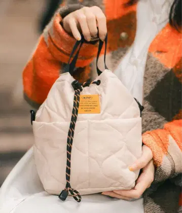 kiu 키우 숄더백 퀼팅 포켓터블 2way 미니백