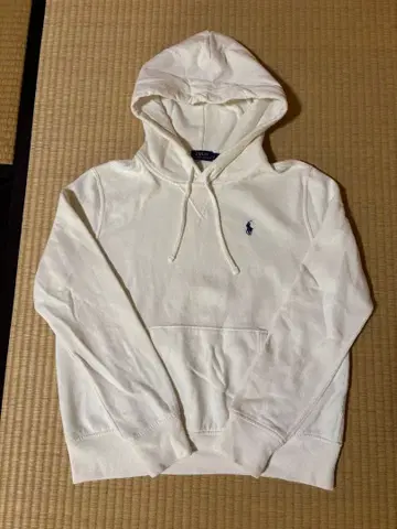 폴로 랄프로렌 풀오버 후드티 속기모 화이트 L