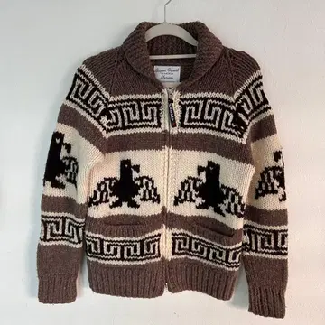 캐나다산 kanata 이글 카우친 스웨터 TALON 더블 지퍼