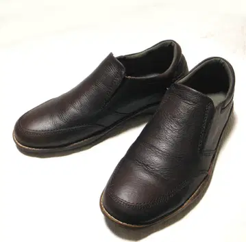 키스코 KISCO 슬립온 천연 가죽 42 26.5cm 워킹화