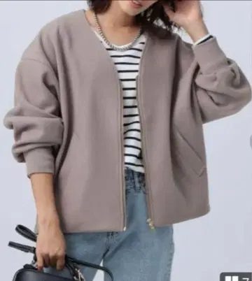 베이플로우 노카라 자켓 모카