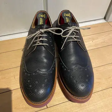 도치기 가죽 윙 팁 스코치 그레인