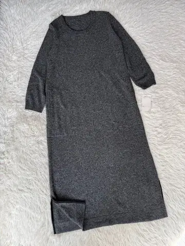 택 포함 새상품 Leilian 레리안 9호 롱 울 니트 원피스