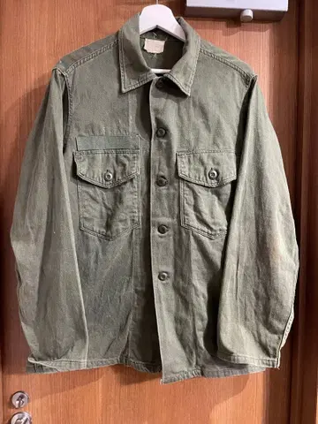 U.S. ARMY 올리브 그린 밀리터리 셔츠