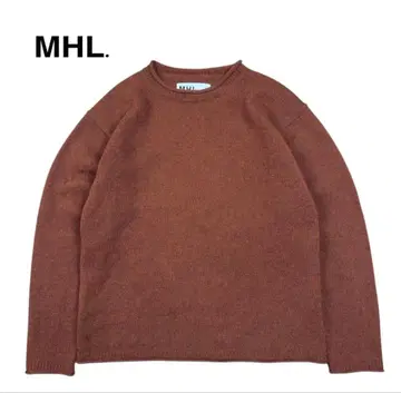 MHL. 울 니트 스웨터 긴팔 브라운 M