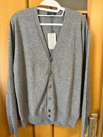 미사용 새상품 TAKASHIMAYA 그레이 캐시미어 가디건 M