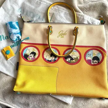 GABS 가브스 비틀즈 콜라보 디자인 토트백 가죽 백