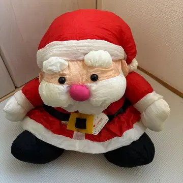 산타클로스 봉제 인형 쇼와 레트로 티슈 커버