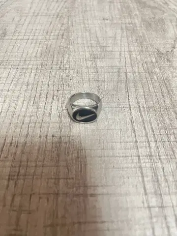 Nike 로고 실버 반지