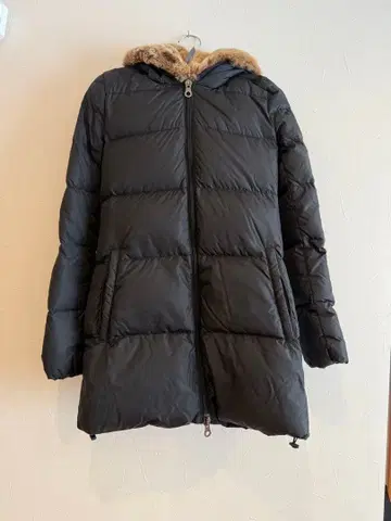 DUVETICA 다운 코트 후드 (퍼 탈부착 가능) 사이즈 38