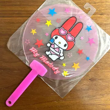 산리오 마이멜로디 부채 2001년 헤이세이 레트로 미사용 새상품