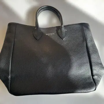 블랙 가죽 토트백