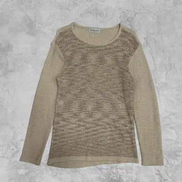 00s 빈티지 SCENE DEUX 라메 니트 베이지