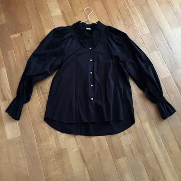 그린 레이블 릴랙싱 블라우스 블랙