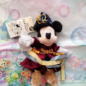 택 포함 새상품 디즈니 스토어 판타지아 브러쉬 키체인