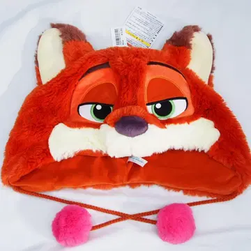 주토피아 닉 닉 와일드 폼폼 팬캡