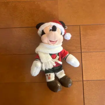 미키마우스 크리스마스 봉제 인형 키링