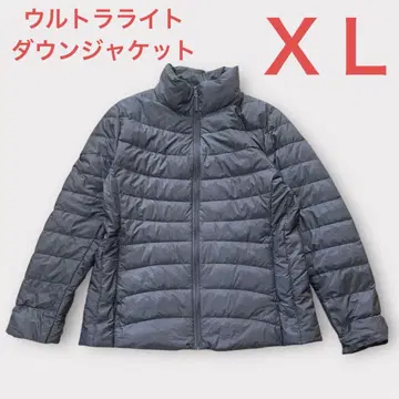 미사용급 UNIQLO 그레이 울트라 라이트 다운 자켓 XL