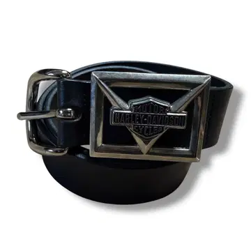 S 미국제 Harley Davidson 28/30 천연 가죽 블랙 버클