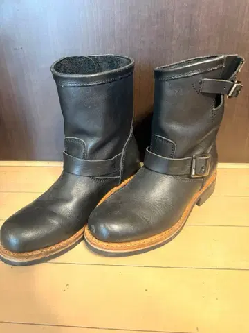 WALKER 블랙 엔지니어 부츠 24.5cm 가죽제