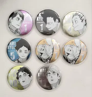 하이큐!! 데이 컬렉션 캔뱃지 8개 세트