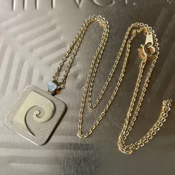 피에르 가르뎅 골드 목걸이 펜던트 얇은 금 도금