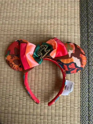 플로리다 디즈니 한정판 디즈니 머리띠 꽃무늬 카모플라쥬