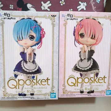 리제로 Qposket 렘 & 라무 피규어 세트