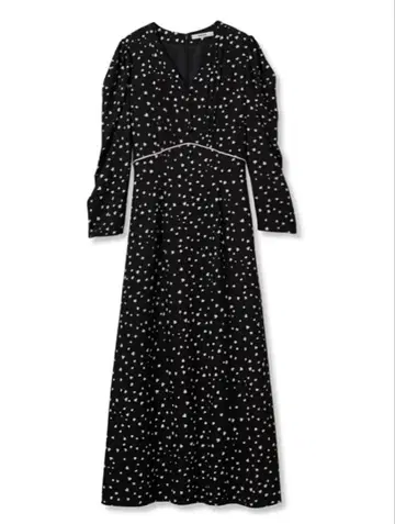 SNIDEL 랜덤 하트 프린트 원피스 BLK 1