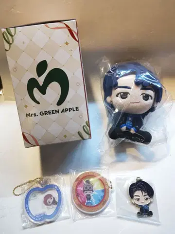 Mrs. GREEN APPLE 와카이 히로토 봉제 인형 키링 세트